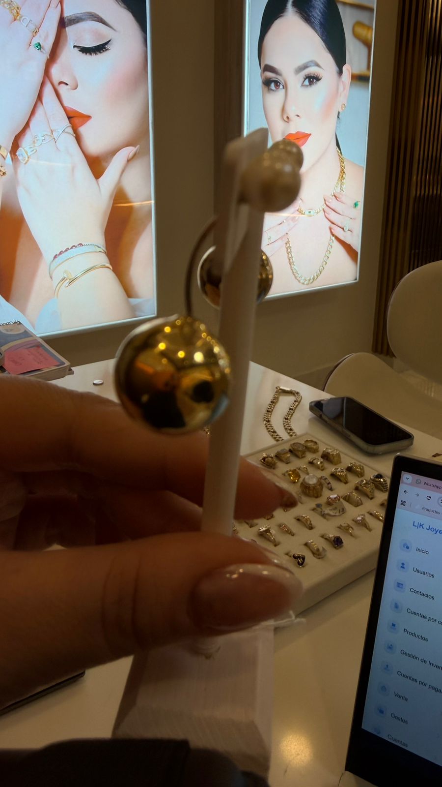 ARETES PERLAS NACAR (BOLAS) 18K 7.4G